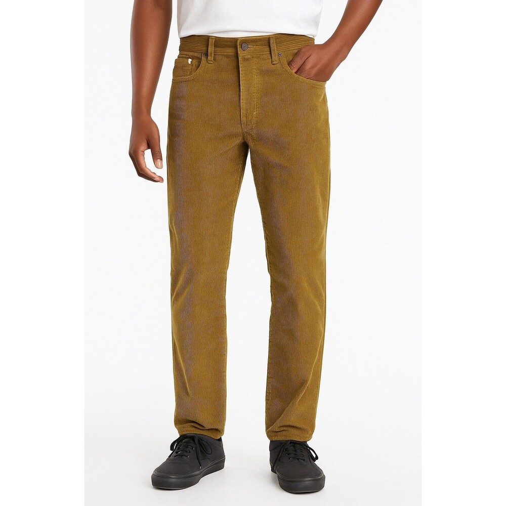 Levi's Corduroy Pants Men's 30X30 Golden Tan Straight Leg Cotton 5 Pocket NWT